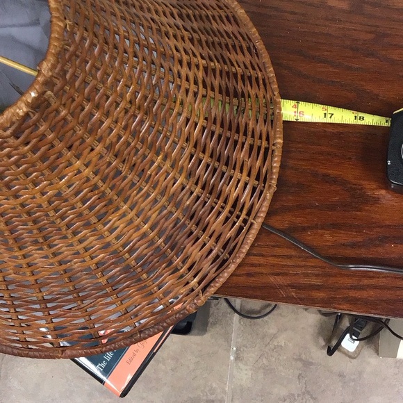 Vintage Hand made Rattan lampshade - Picture 8 of 14